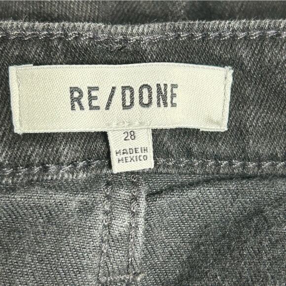 Re/Done 80s Slim Straight Fit High Rise Button Fly Jeans Pants 28 - Picture 4 of 14